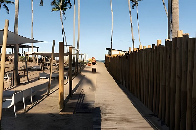 Ipioca Beach Resort | Apto vista mar climatizado