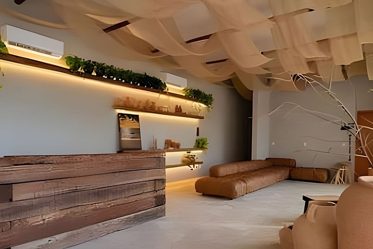 Duplex com rooftop em condomínio pé na areia