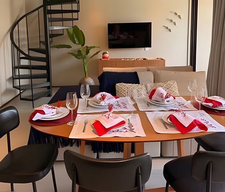 Duplex de Luxo Pé na Areia em Tatuamunha