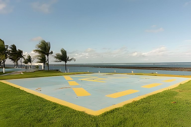 Mansão pé na areia, 10 suítes e piscina aquecida