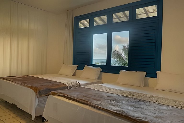 Mansão pé na areia, 10 suítes e piscina aquecida