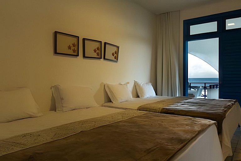 Mansão pé na areia, 10 suítes e piscina aquecida