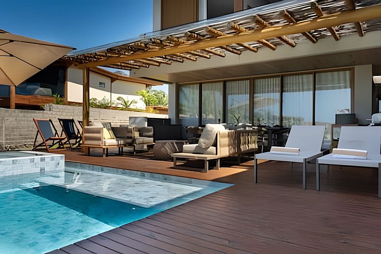 Casa Believe | Pé na areia, piscina, sauna, bike