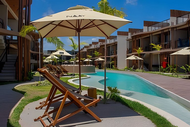 Condomínio pé-na-areia | Piscina, academia, bistrô