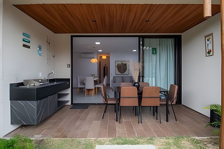 Condomínio pé-na-areia | Piscina, academia, bistrô
